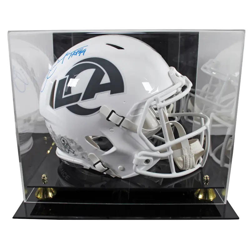 Rams Eric Dickerson "HOF" Signed STS III F/S Speed Proline Helmet W/ Case BAS W