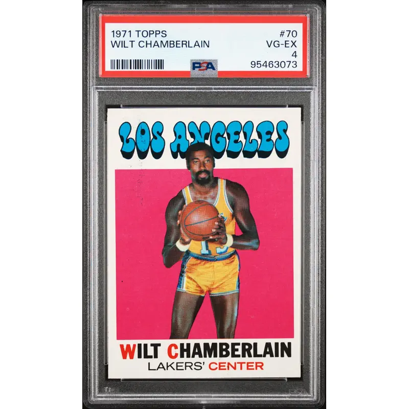 Wilt Chamberlain 1971 Topps #70 PSA 4 Vg-Ex 3073