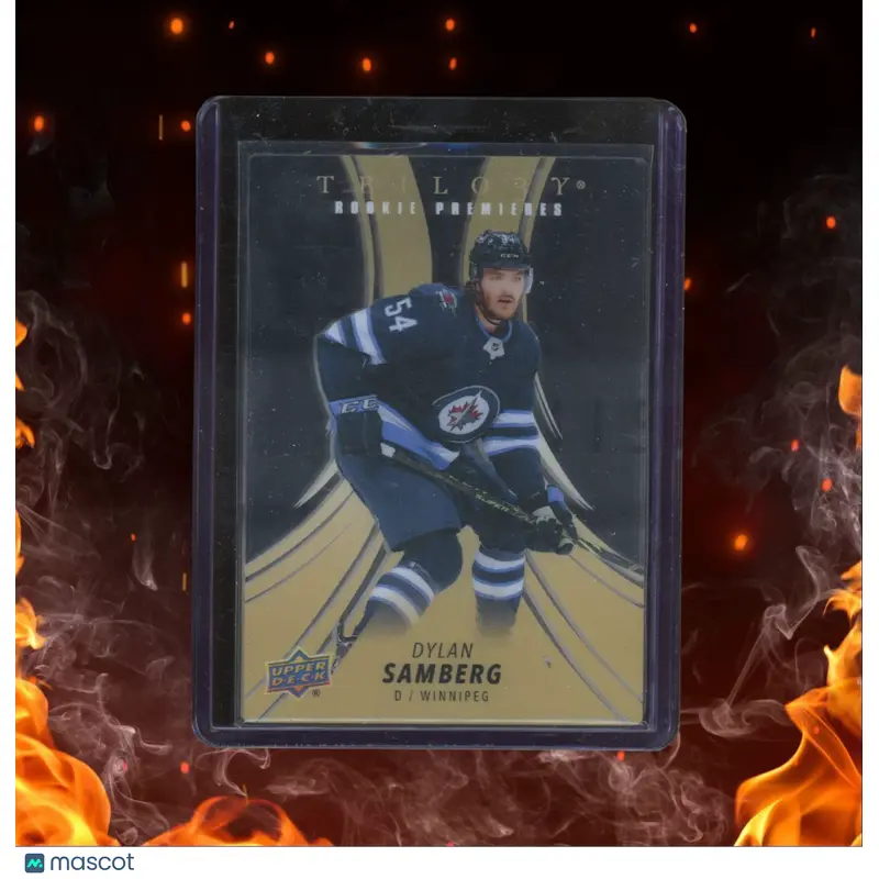 2022-23 Upper Deck Trilogy Dylan Samberg Plexi Gold Rookie Auto 02/50 #PS-DS
