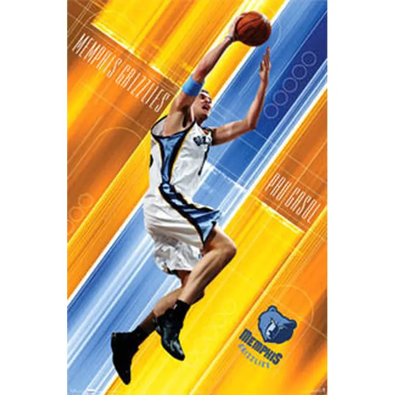 Pau Gasol "Super Action" Memphis Grizzlies Poster - Costacos 2005