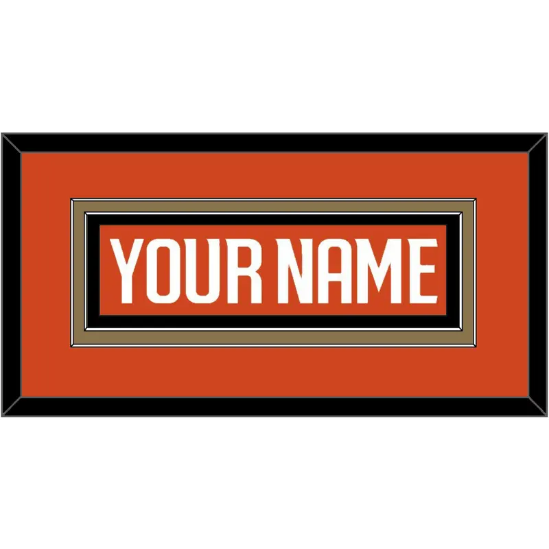 Anaheim Nameplate - Home Orange - Double Mat 2