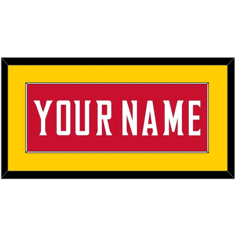 Maryland Basketball Name - Road Red (2013-2015) - Single Mat 3