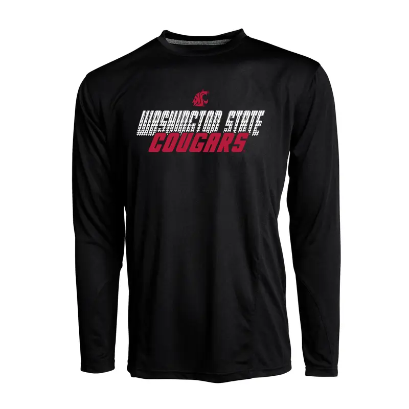 Black Unisex Long Sleeve Polyester Cougars Shirt