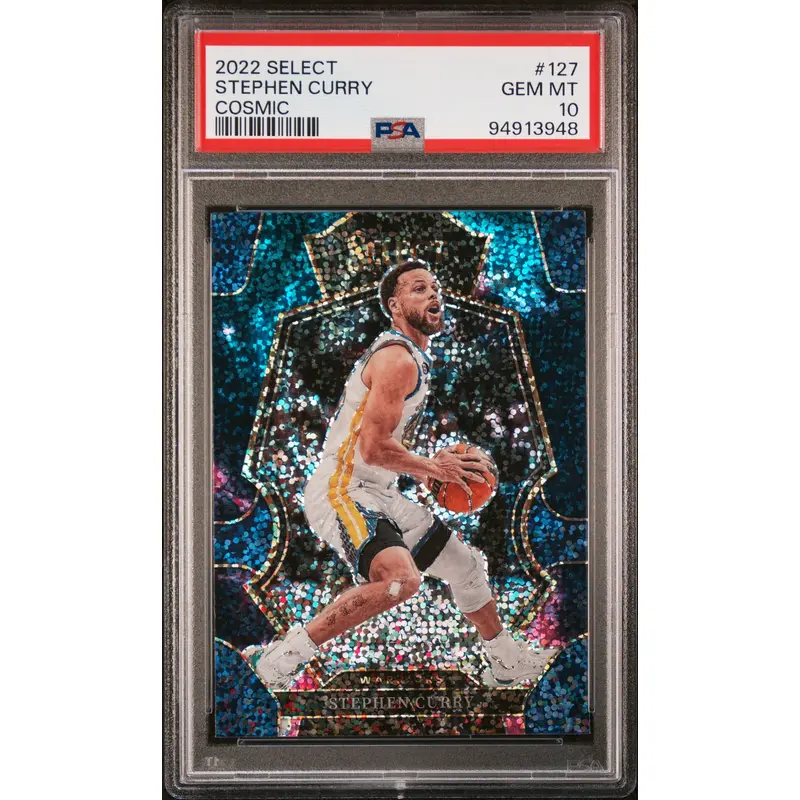 Stephen Curry 2022 Panini Select Cosmic #127 PSA 10 Gem Mint