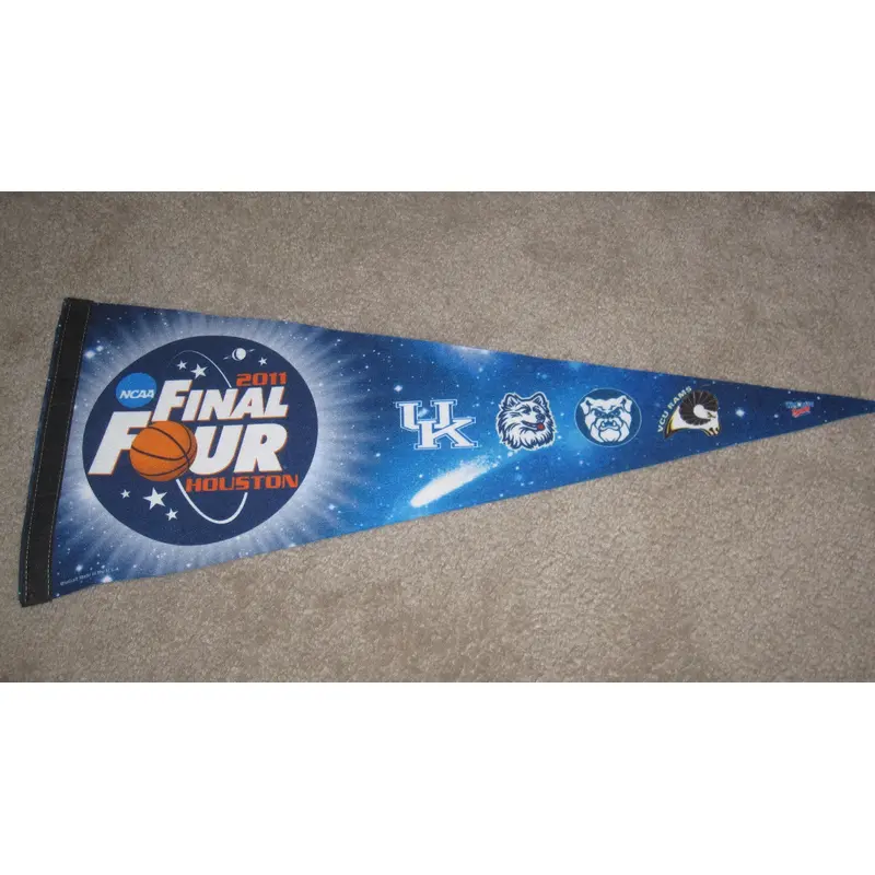 2011 NCAA Final Four Basketball Pennant, Butler, Kentucky, UConn, VCU