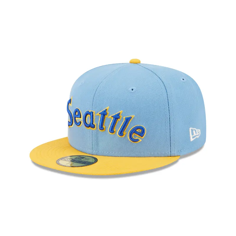New Era - Seattle Mariners - 59Fifty Fitted - Powder Blues - Sky Blue