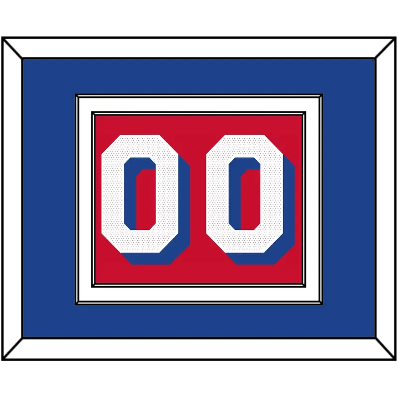 Philadelphia Number - Red Statement - Double Mat 2