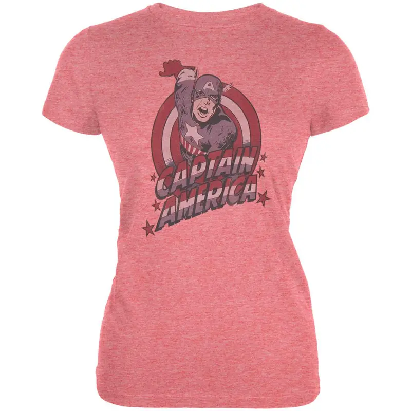 Captain America - Cap Red Juniors T-Shirt