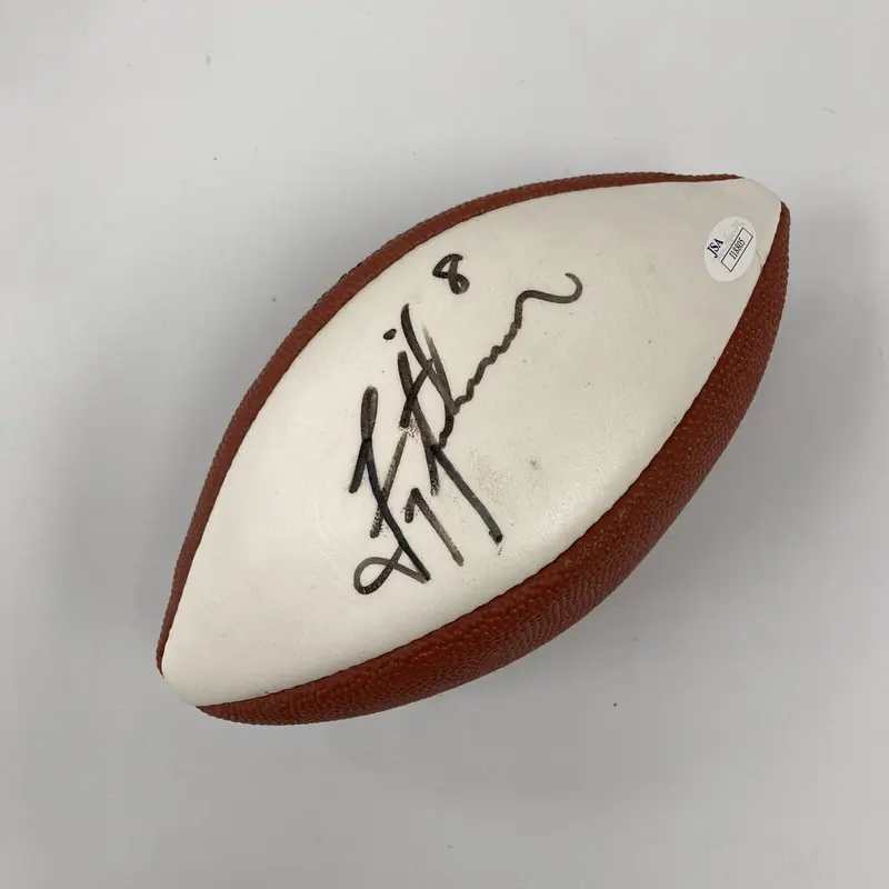 Troy Aikman Signed Wilson NFL Mini Football JSA Sticker
