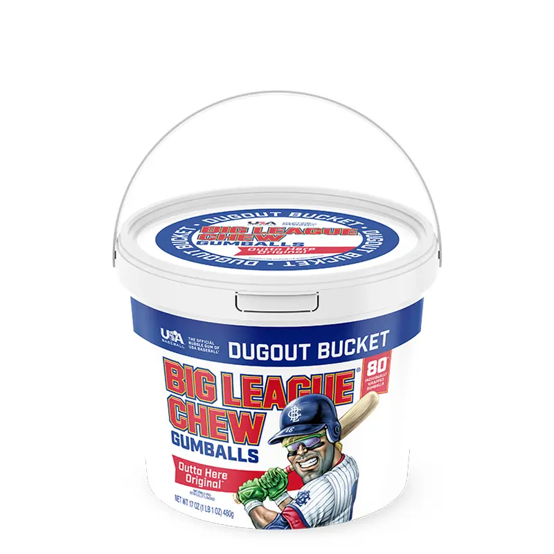 Big League Chew Bucket (80 Pieces)