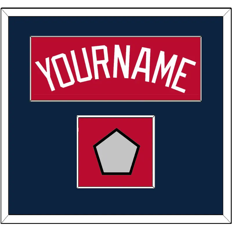 Atlanta Name & World Series Jersey Patch - Alternate Home Red - Single Mat 2