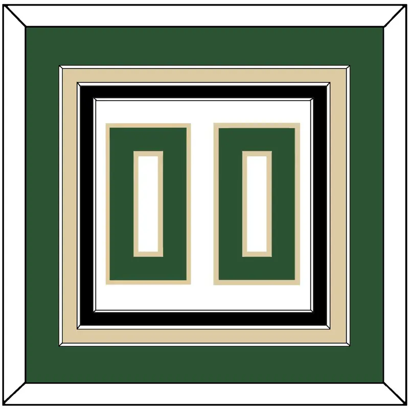 Milwaukee Number - White Association - Triple Mat 2