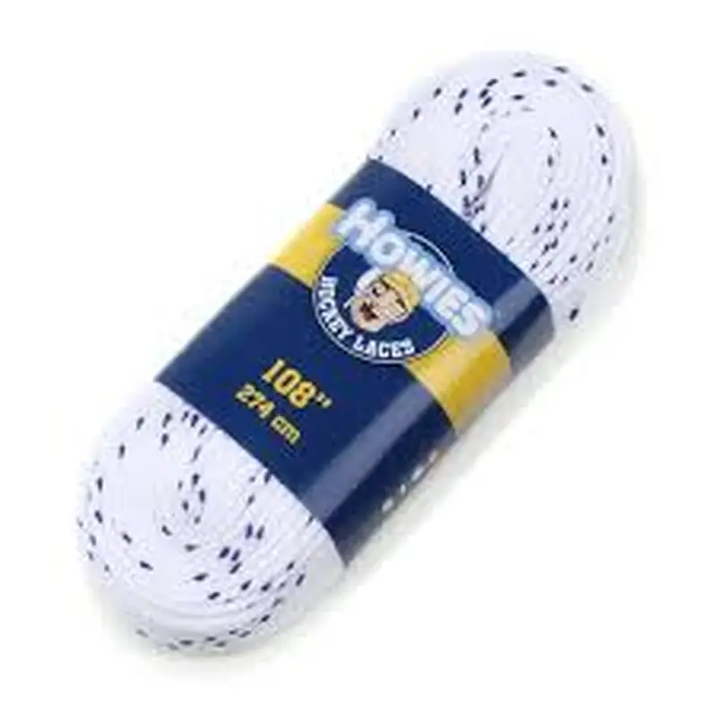 New Howies Hockey 120" White Non Waxed Skate Laces