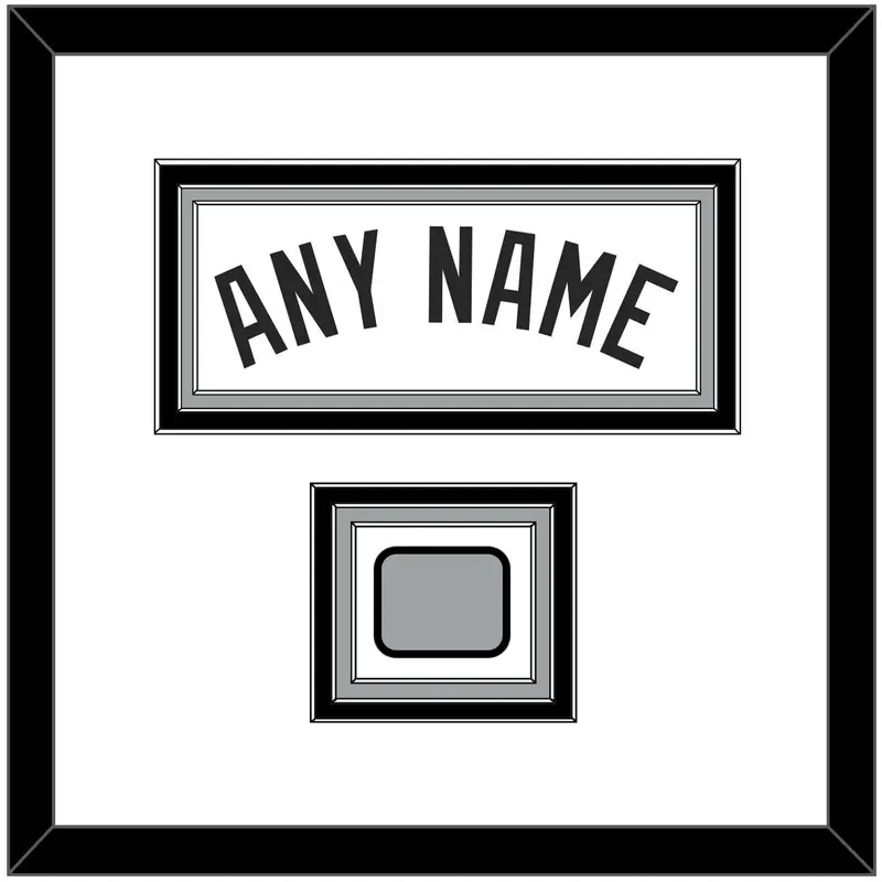 San Antonio Name & Champions Trophy Patch - Home White (1989-2002) - Triple Mat 1
