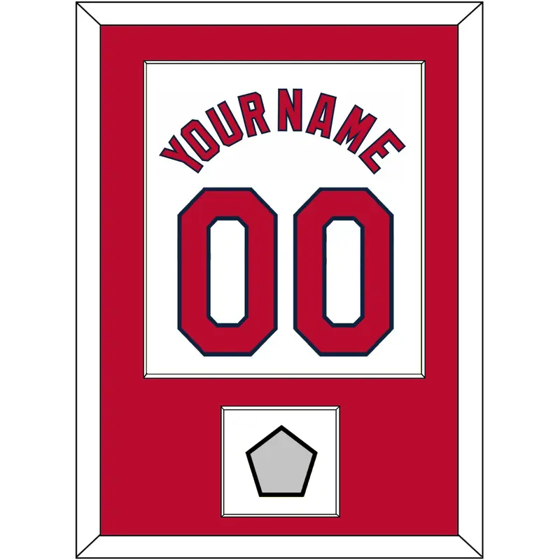 St. Louis Name, Number & World Series Jersey Patch - Home White (2006-2012) - Single Mat 1