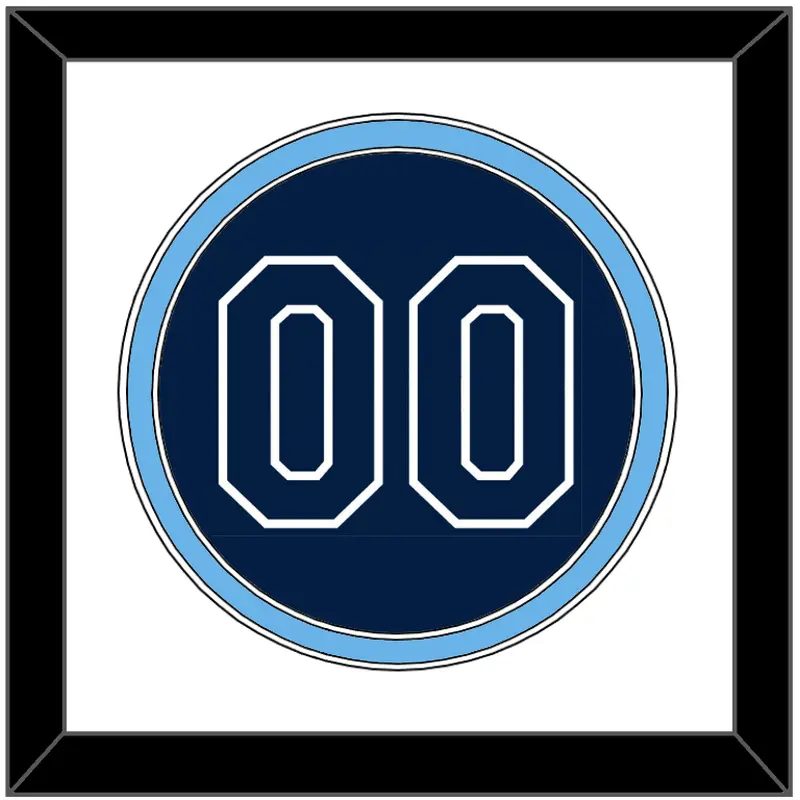 Tampa Bay Number - Alternate Navy - Double Mat 1