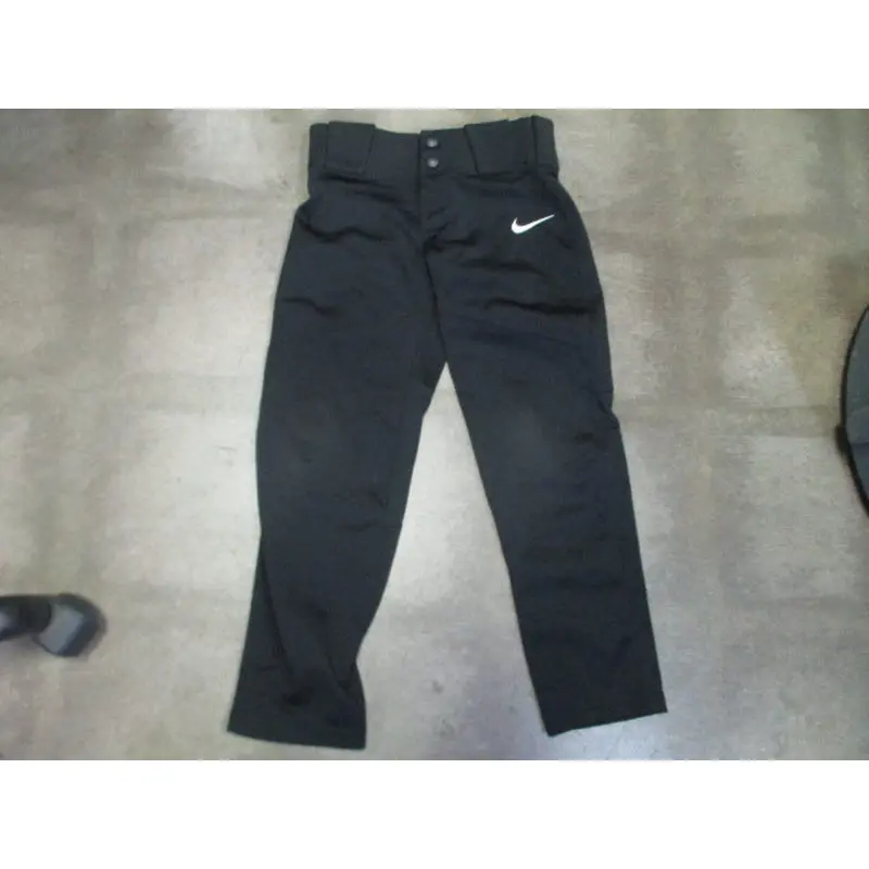 Used Nike Black open Bottom Baseball Pants Size Youth XS