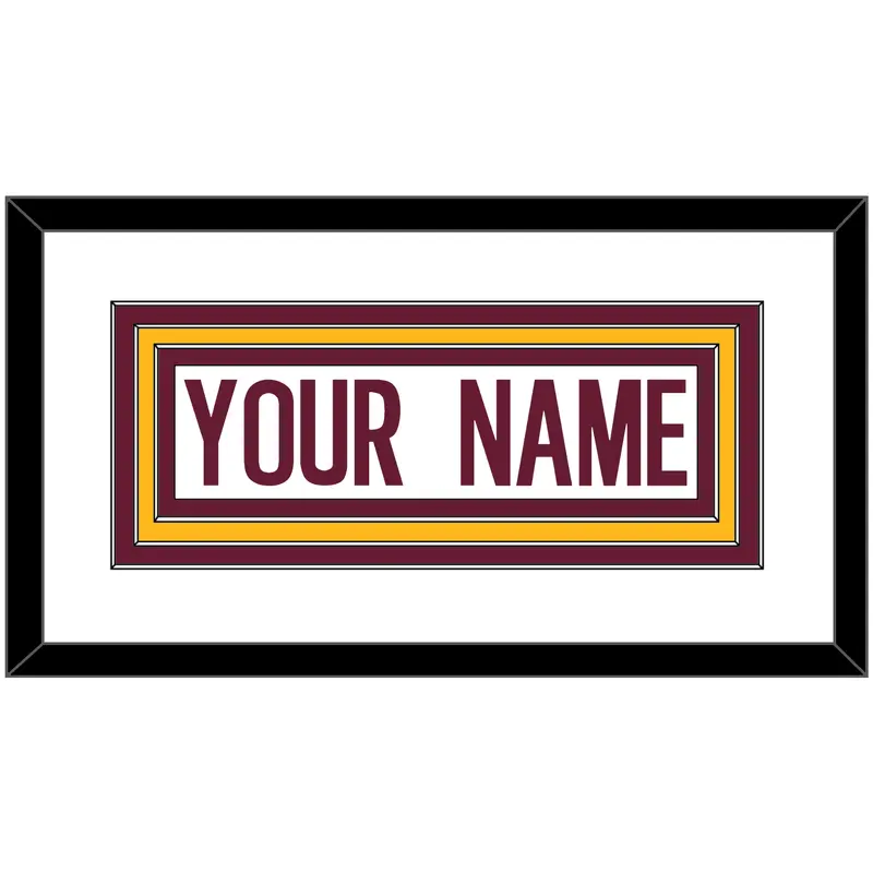 Washington Nameplate - Road White - Triple Mat 2