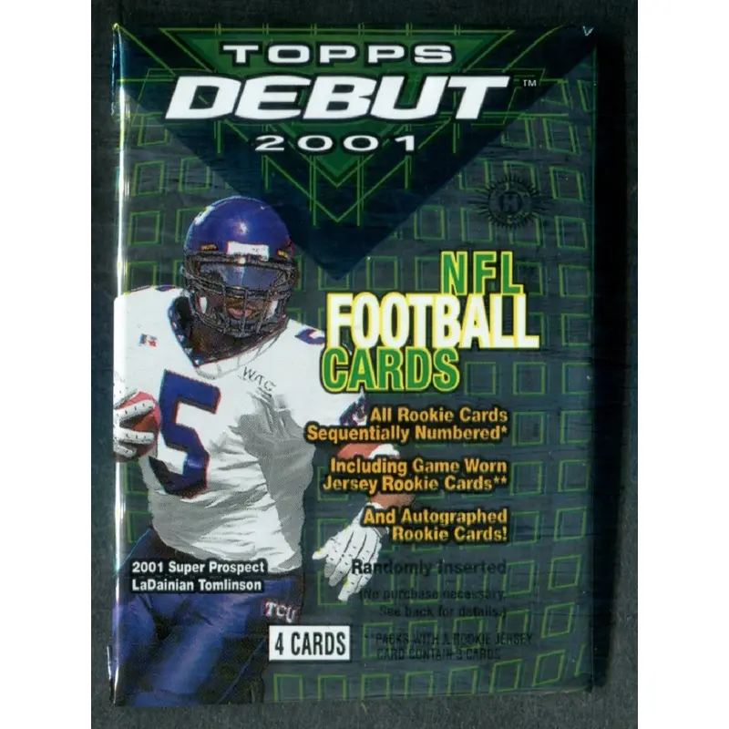 2001 Topps Debut Football Unopened Pack (Hobby) (4)