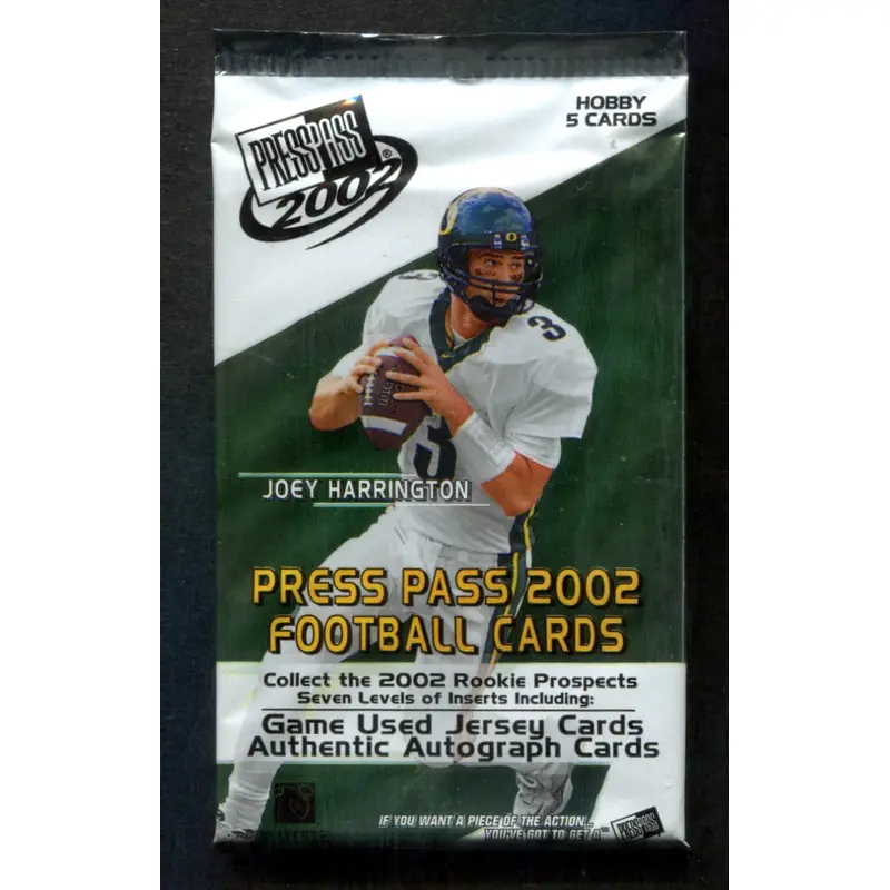 2002 Press Pass Football Unopened Pack (Hobby) (5)