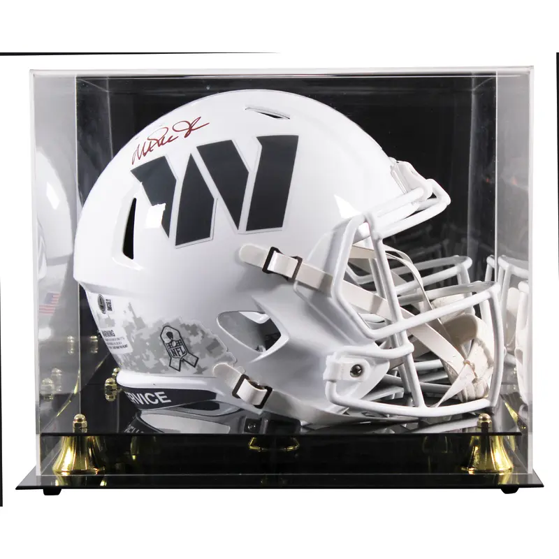 Commanders Magic Johnson Signed STS III F/S Speed Rep Helmet W/ Case BAS Wit 2