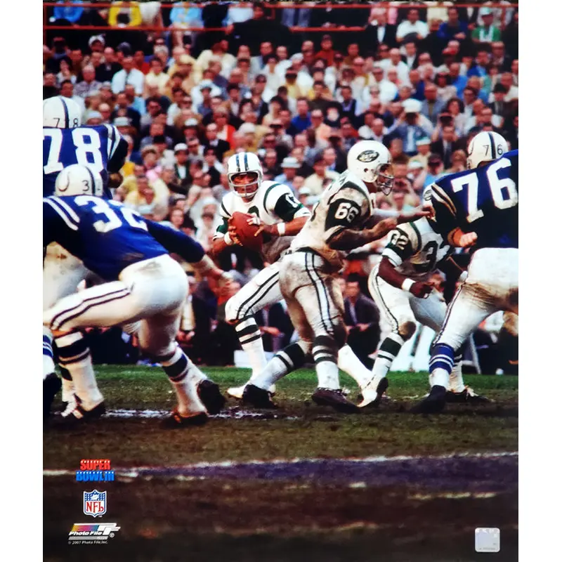 Joe Namath SUPER BOWL III (1969) New York Jets Premium Poster Print - Photofile Inc.