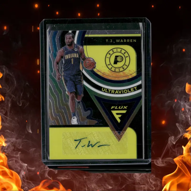 2020-21 Panini Flux T.J. Warren Ultraviolet Auto #UV-TJW