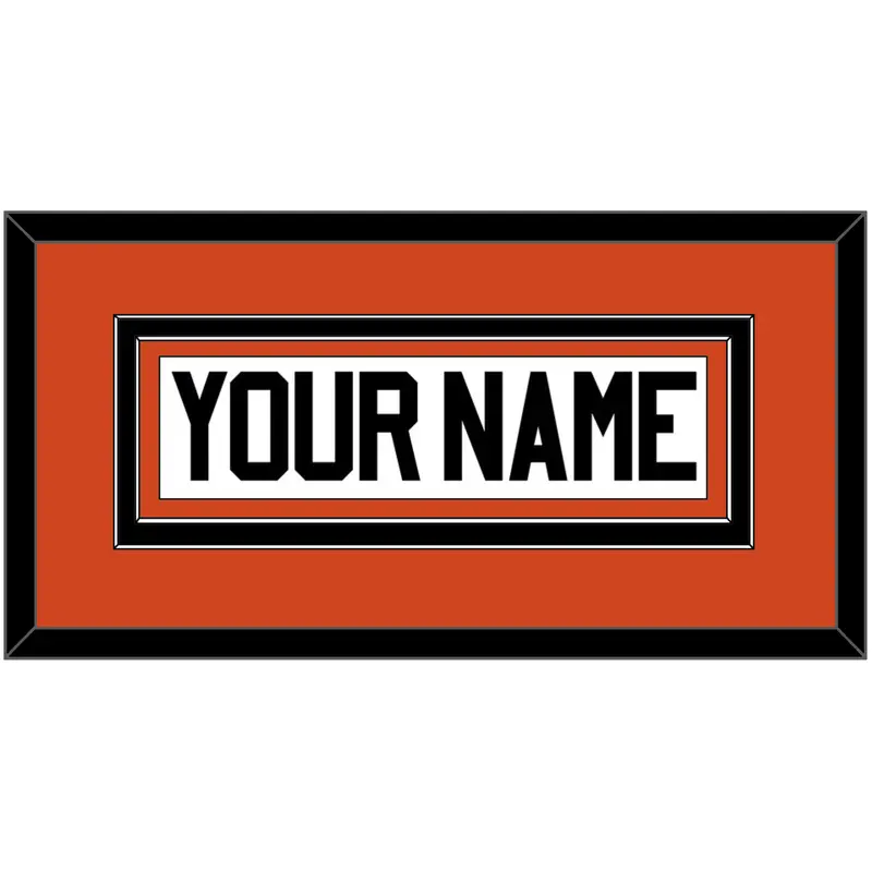 Philadelphia Nameplate - Home Orange - Double Mat 2