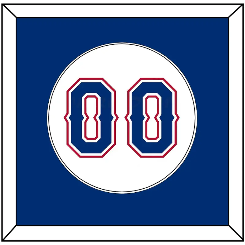 Texas Number - Home White (2016-2019) - Single Mat 1