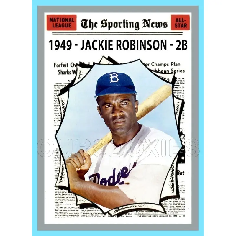 Jackie Robinson 1970 Topps AS Custom Card - 4571