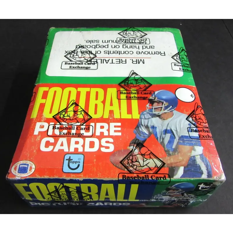 1981 Topps Football Unopened Rack Box