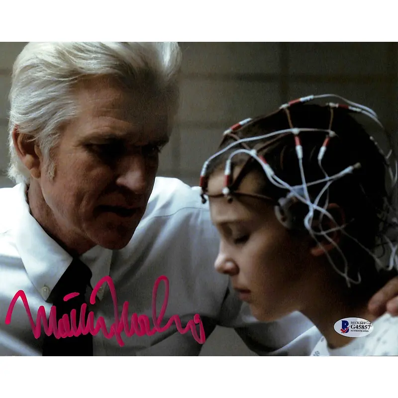 Matthew Modine Stranger Things Authentic Signed 8x10 Photo BAS #G45857