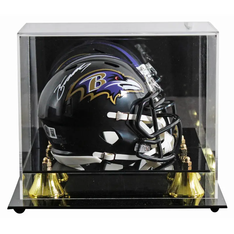 Ravens Zay Flowers Authentic Signed Speed Mini Helmet W/ Case BAS Witnessed