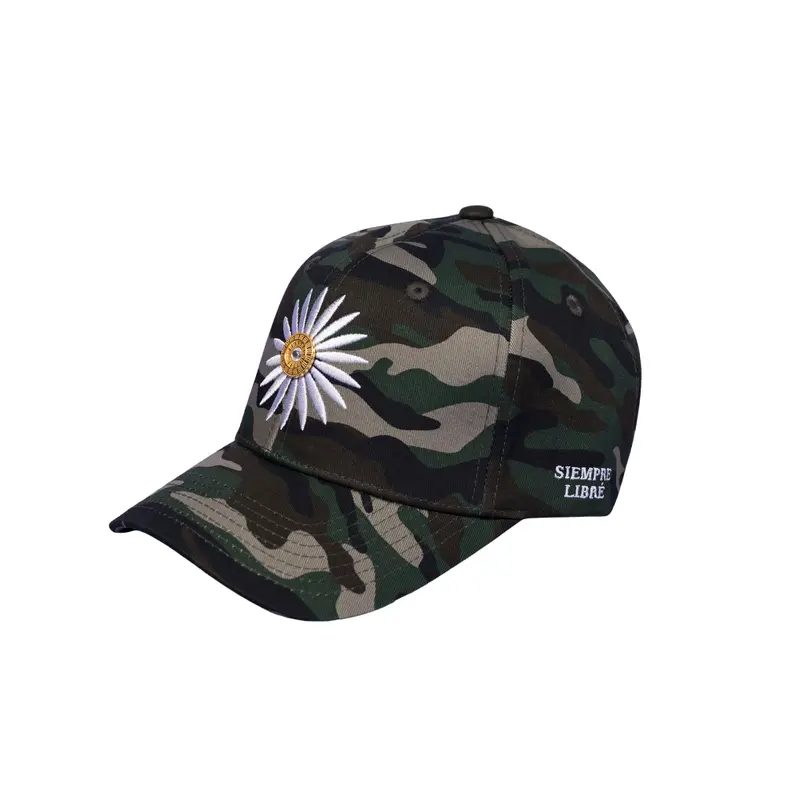 La Rosa - SIEMPRE LIBR - Military White Stone Baseball Cap