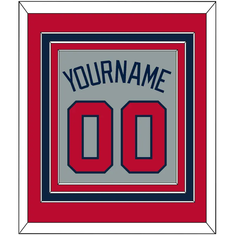 Atlanta Name & Number - Road Gray - Triple Mat 2