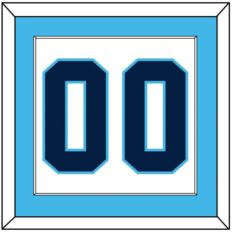 Pittsburgh Number (Back) - Home White (1970-1972) - Single Mat 1