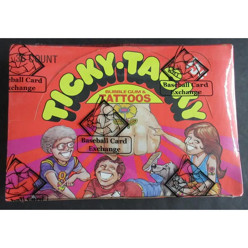 1971 Donruss Ticky Tacky Tattoos Unopened Wax Box (BBCE)