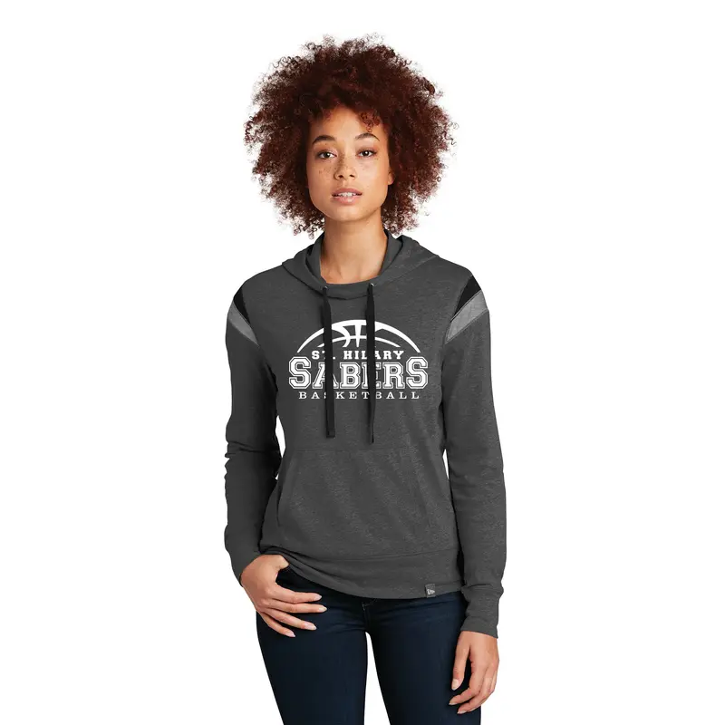 St. Hilary Basketball New Era Ladies Heritage Blend Varsity Hoodie