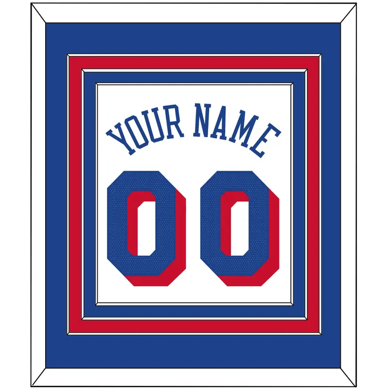 Philadelphia Name & Number - White Association - Triple Mat 2