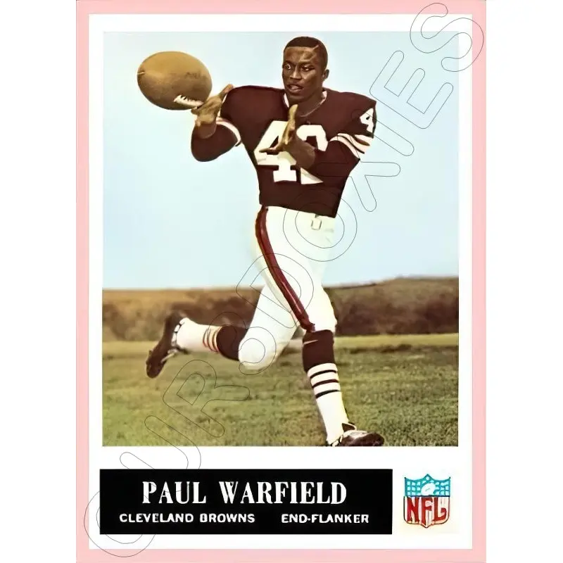 Paul Warfield 1965 Philadelphia Football Reproduction Card - 4392