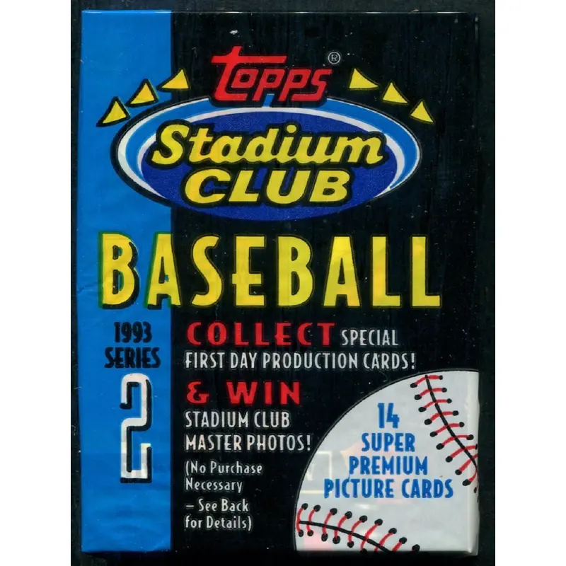 1993 Topps Stadium Club Baseball Unopened Series 2 Pack (14)