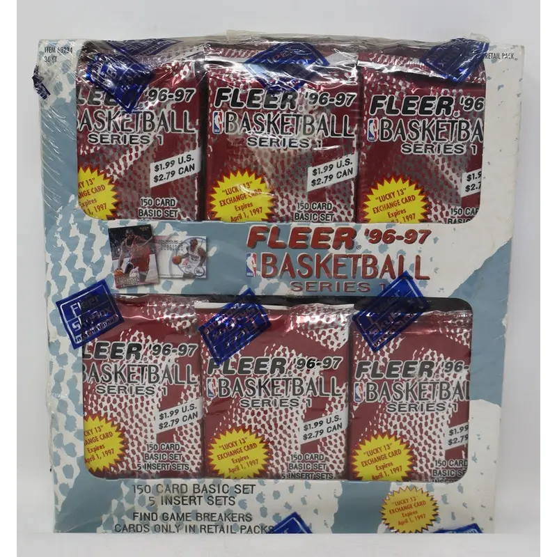 1996/97 Fleer Basketball Series 1 Box (Retail) (Magazine) (36/14)