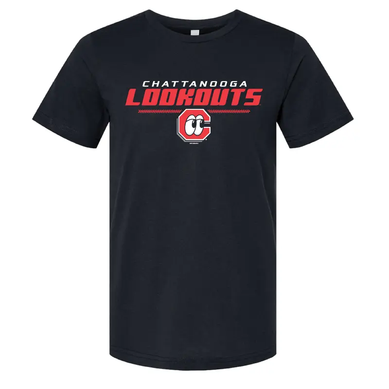 Chattanooga Lookouts Black Heathered Bern Tee