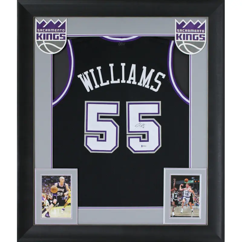 Jason Williams Authentic Signed Black Pro Style Framed Jersey BAS Witnessed