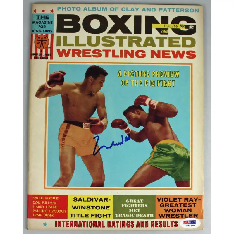 Muhammad Ali Authentic Signed 1965 Boxing Illustrated Magazine PSA/DNA #I91750