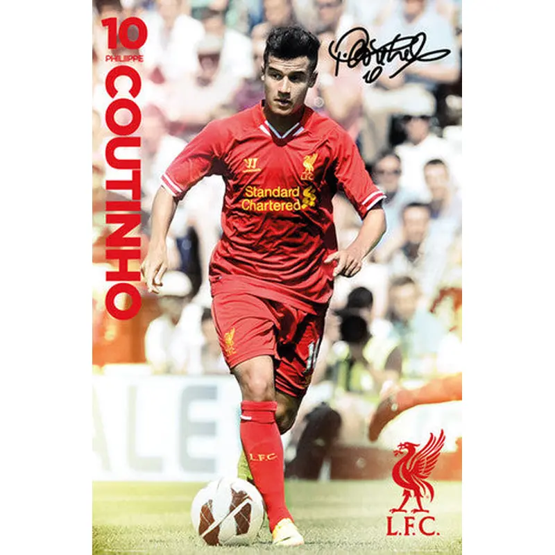 Philippe Coutinho "Signature" Liverpool FC Soccer Action Poster - GB Eye (UK)