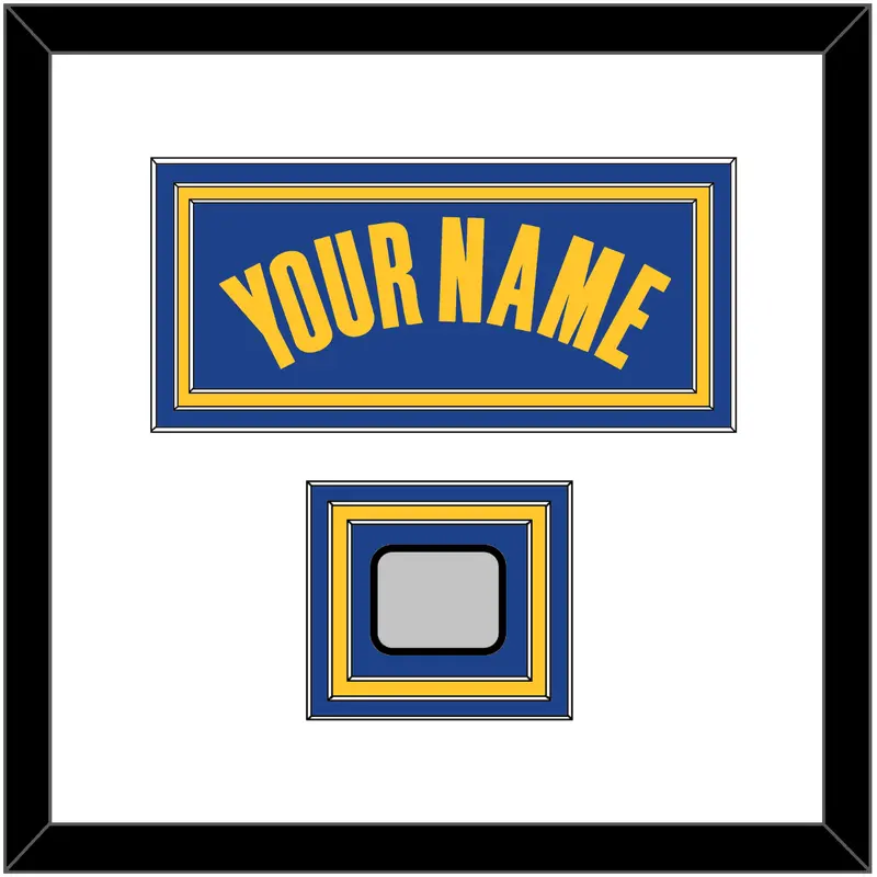 Golden State Name & Finals Patch - Blue Icon - Triple Mat 1