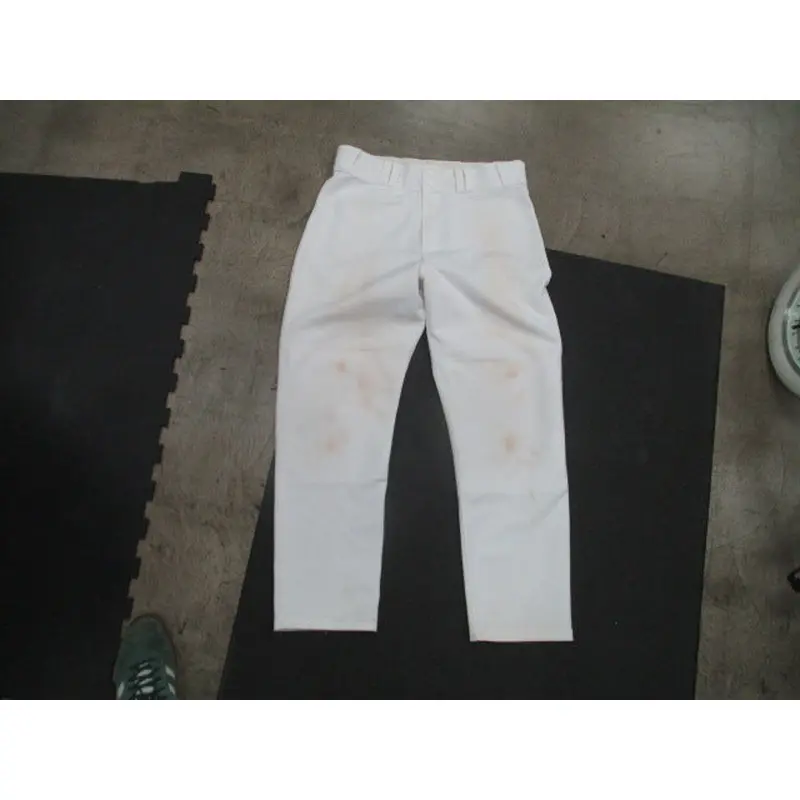 Used Majestic White Open Bottom Baseball Pants Size Large