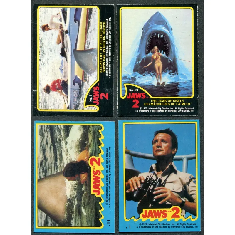 1978 OPC O-Pee-Chee Jaws 2 Complete Set (59/11) EX/MT NM
