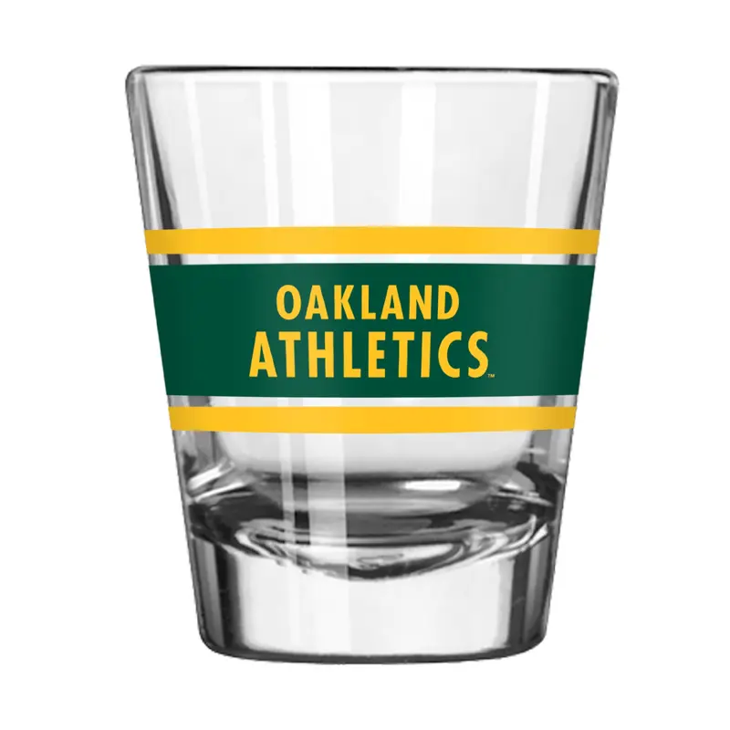 Athletics 2oz Stripe Shot Glass